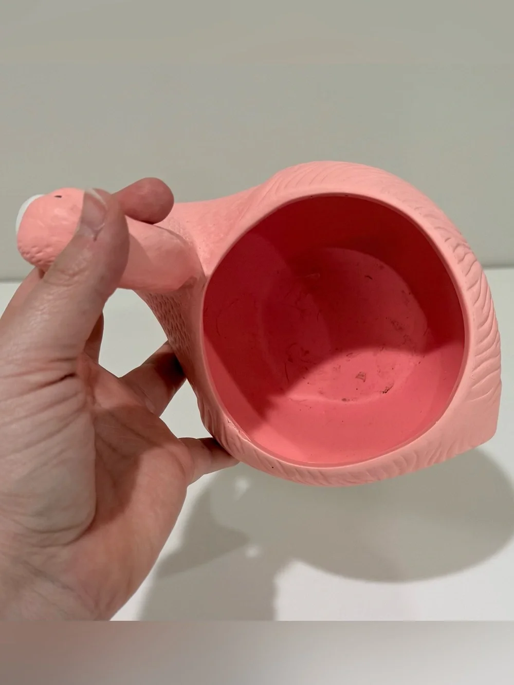 Trader Joe’s Ceramic Pink Flamingo Planter